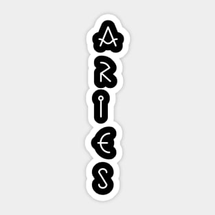 Aries Vertical Sticker